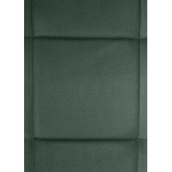 Chaise de salle à manger Vermont en velours vert foncé