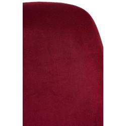 Chaise de salle à manger Victoria en velours rouge