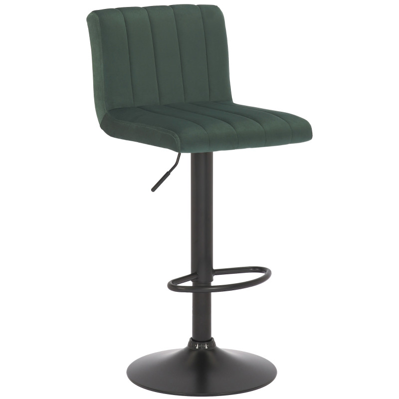 Tabouret de bar en velours Jamie vert