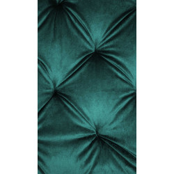 Chaise de salle à manger Stanley en velours vert foncé