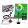 Canal Toys - Studio Vidéo 2-en-1 avec anneau lumineux LED multicolore, support double fonction- Studio Creator - INF027