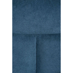 Chaise de salle à manger Vilas en tissu bleu