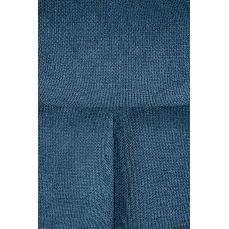 Chaise de salle à manger Vilas en tissu bleu