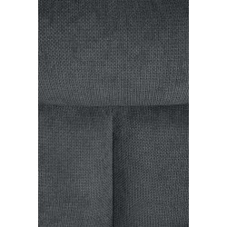 Chaise de salle à manger Vilas en tissu gris foncé