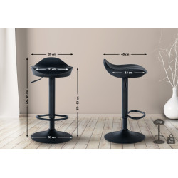 Tabouret de bar Alisson noir