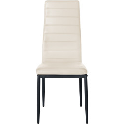 Chaise de salle à manger Mayfair, similicuir crème
