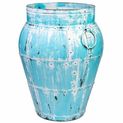 Vase Alexandra House Living Bleu Bois de manguier 45 x 60 x 45 cm