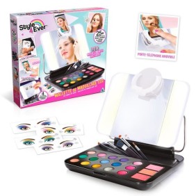 Mallette de maquillage pour enfant avec miroir LED et porte-téléphone - Style 4 Ever - Canal Toys