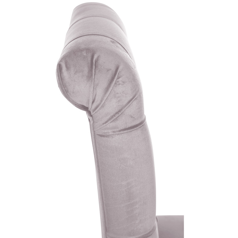 Lot de 2 chaises de salle à manger Lisburn en velours gris