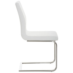 Lot de 2 chaises de salle à manger Belfort blanches