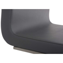 Lot de 2 chaises de salle à manger Belfort grises