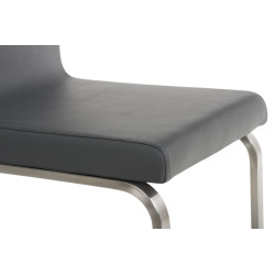 Lot de 2 chaises de salle à manger Belfort grises