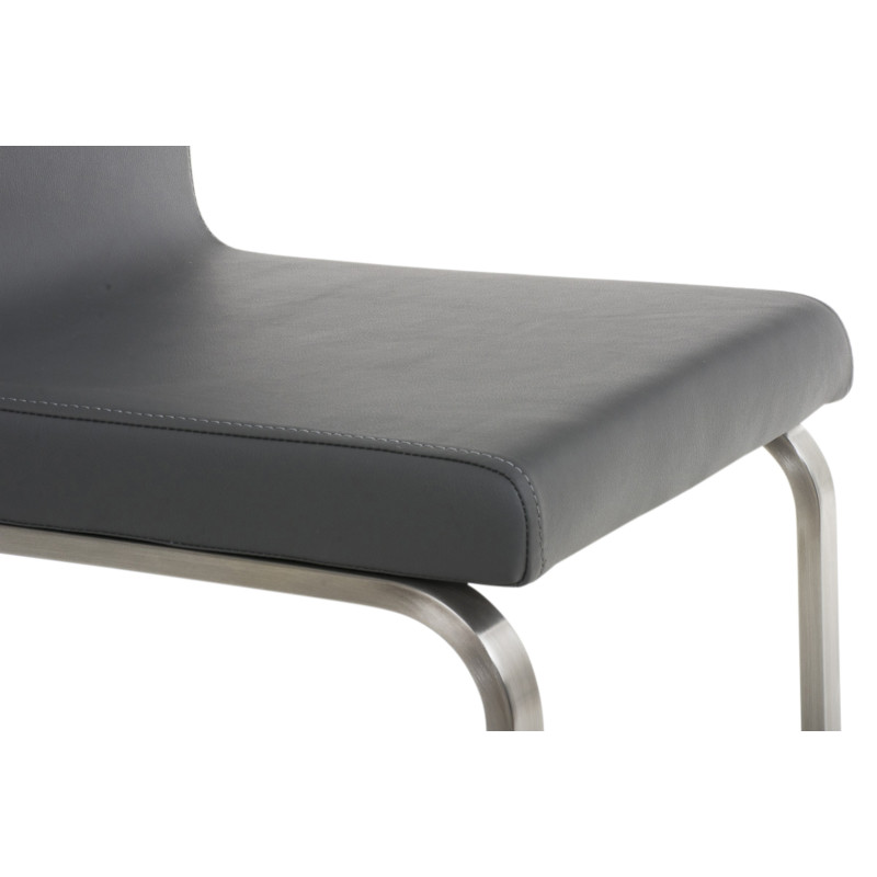 Lot de 2 chaises de salle à manger Belfort grises