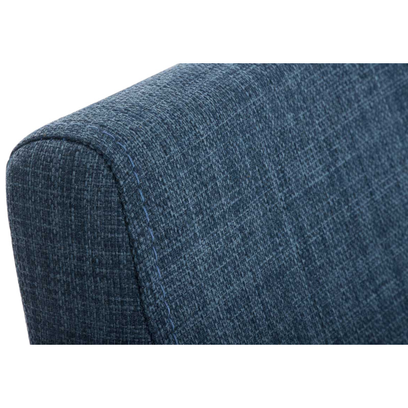 Lot de 2 chaises de salle à manger en tissu Belfort bleu