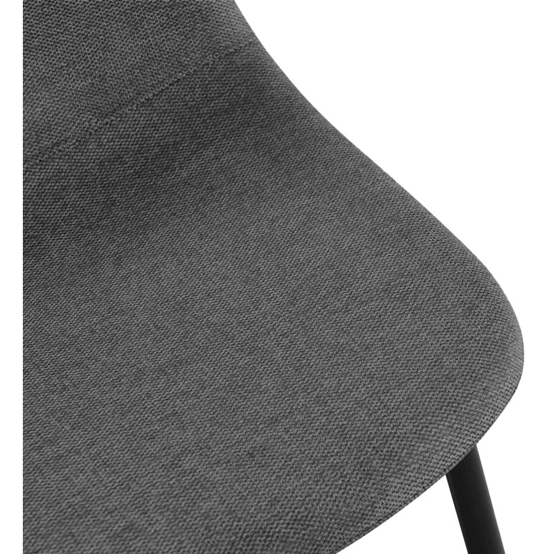 Ensemble de 4 chaises de salle à manger Napier en tissu gris