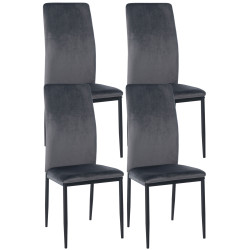 Lot de 4 chaises de salle à...