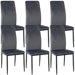 Lot de 6 chaises de salle à...