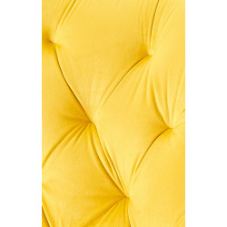 Chaise de salle à manger Wallace en velours jaune