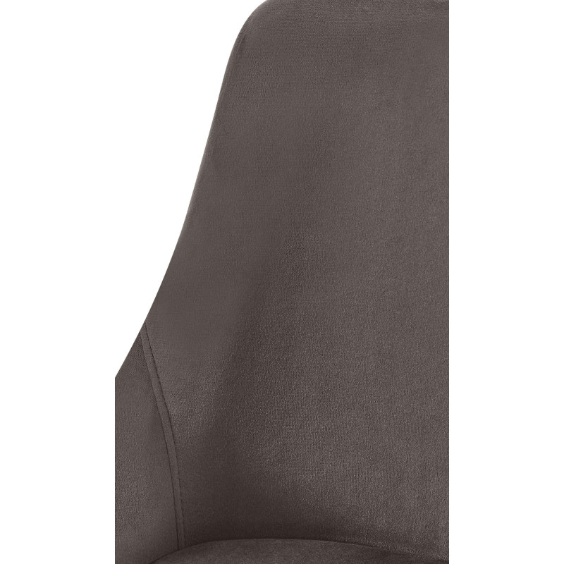 Chaise de salle à manger Elmira velours doré anthracite