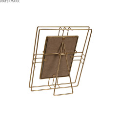 Cadre photo Home ESPRIT Doré Métal Verre 17,5 x 2,5 x 22,5 cm (12 Unités)