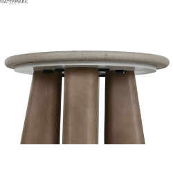 Table d'appoint Home ESPRIT Bois Marbre 40 x 40 x 51 cm