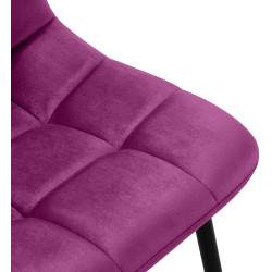 Lot de 4 chaises de salle à manger Antibes violettes