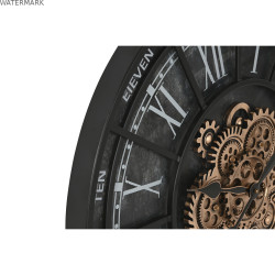 Horloge Murale Home ESPRIT Noir Fer 75 x 7 x 75 cm