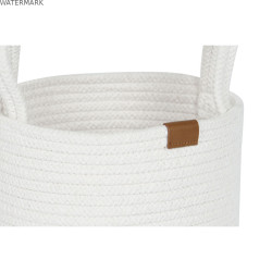 Set de basket Home ESPRIT Blanc Moderne 30 x 30 x 28 cm (3 Pièces)