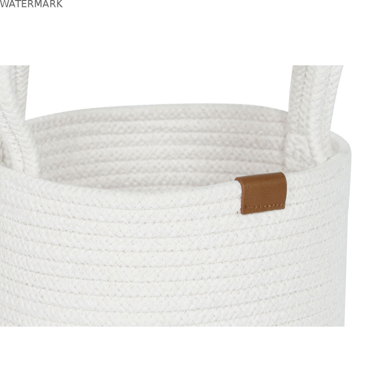 Set de basket Home ESPRIT Blanc Moderne 30 x 30 x 28 cm (3 Pièces)