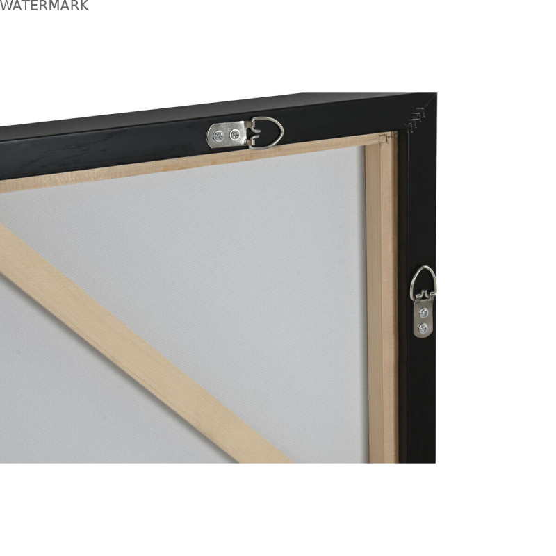 Cadre Home ESPRIT Noir Vert Moderne Urbaine 100 x 4 x 100 cm (2 Unités)