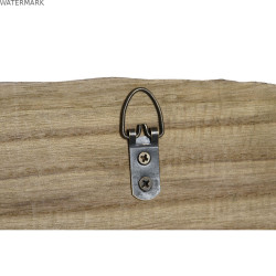 Portemanteau Home ESPRIT Naturel Métal Bois de paulownia 99 x 3 x 31 cm