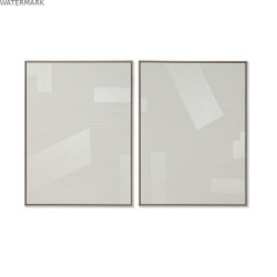 Cadre Home ESPRIT Blanc Moderne 75 x 4 x 100 cm (2 Unités)
