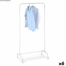 porte-manteaux Confortime Blanc 78 x 44,5 x 160 cm Avec des roues (6 Unités)