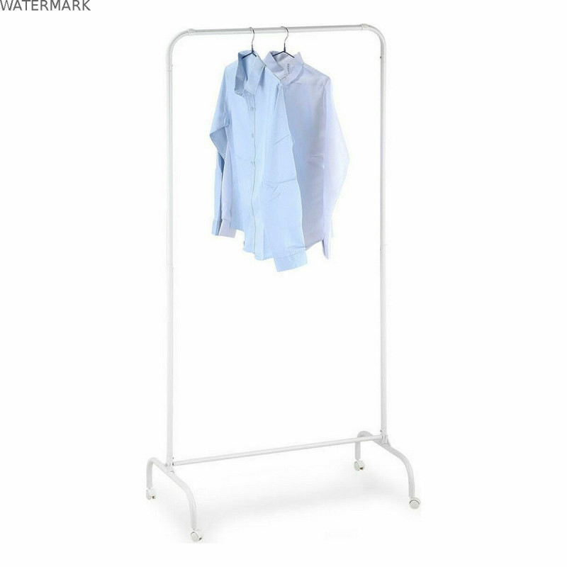 porte-manteaux Confortime Blanc 78 x 44,5 x 160 cm Avec des roues (6 Unités)