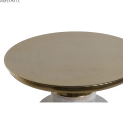 Table d'appoint Home ESPRIT Blanc Doré Bois Métal 41 x 41 x 53 cm