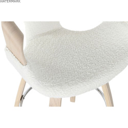 Tabouret Home ESPRIT Blanc Bois 55,5 x 52,5 x 92,5 cm