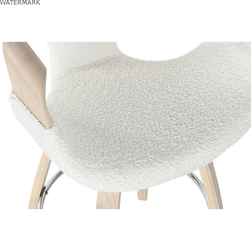 Tabouret Home ESPRIT Blanc Bois 55,5 x 52,5 x 92,5 cm