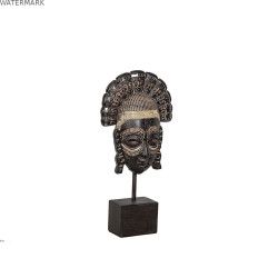 Figurine Décorative Romimex Doré Africaine 20 x 39 x 10 cm