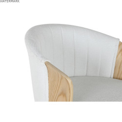 Tabouret Home ESPRIT Blanc Bois 58 x 56 x 86 cm