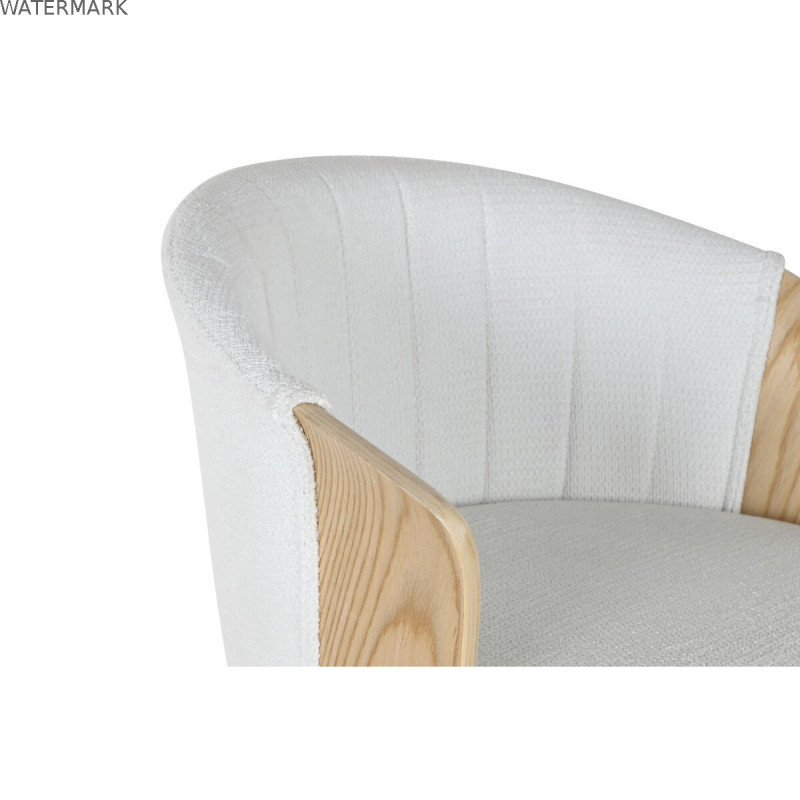 Tabouret Home ESPRIT Blanc Bois 58 x 56 x 86 cm