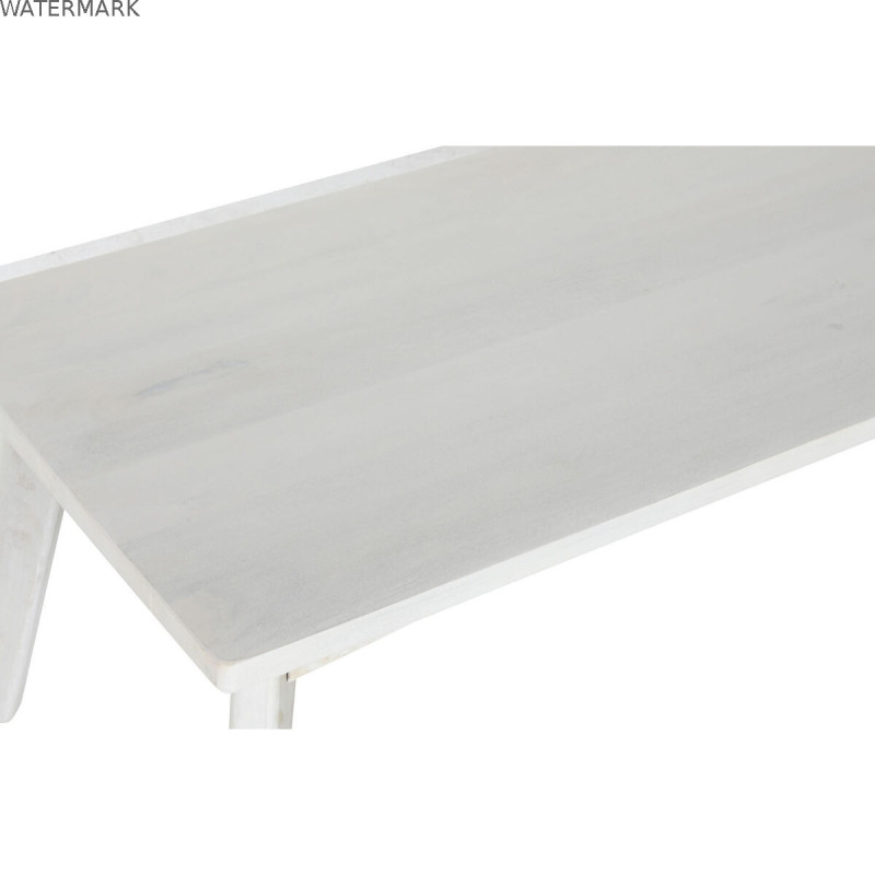 Table Basse Home ESPRIT Blanc Bois de manguier 115 x 55 x 45 cm