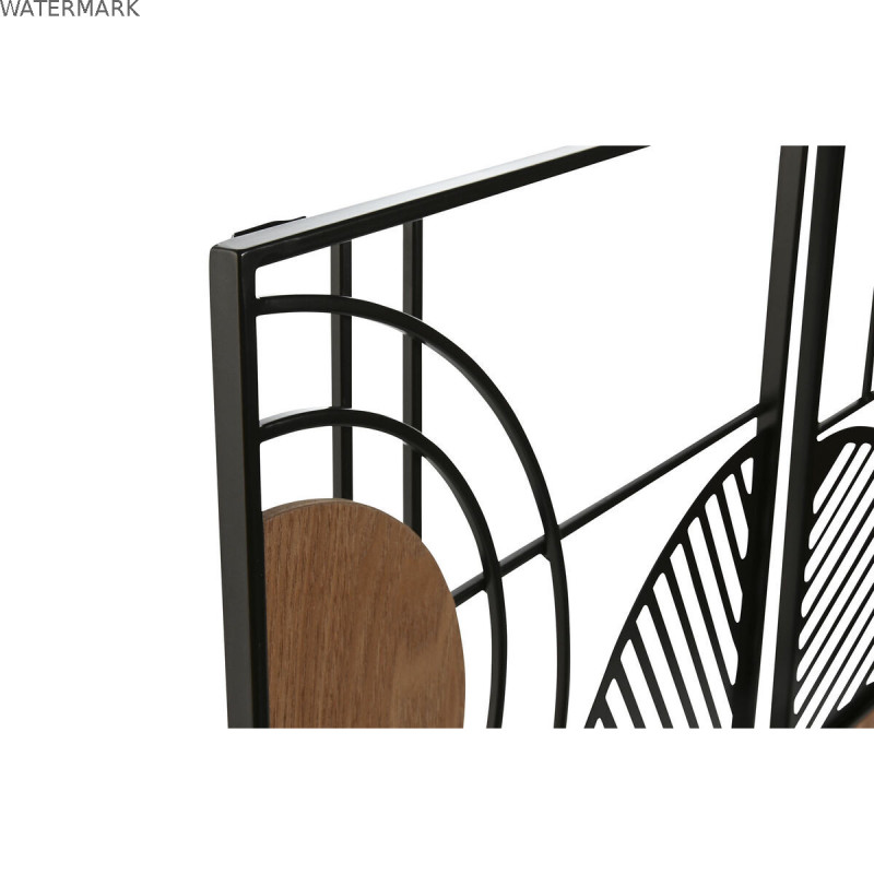 Décoration murale Home ESPRIT Noir Naturel Urbaine 40 x 2 x 60 cm (3 Unités)