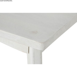 Table Basse Home ESPRIT Blanc Bois de manguier 115 x 55 x 45 cm