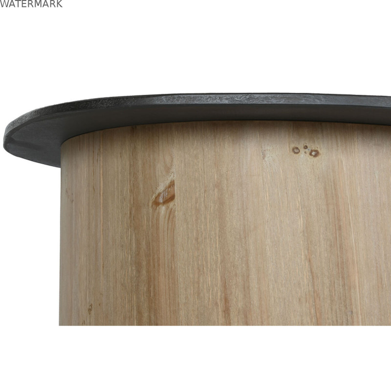 Table Basse Home ESPRIT Naturel Brun foncé Sapin 90 x 90 x 40 cm