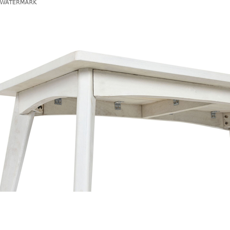 Table Basse Home ESPRIT Blanc Bois de manguier 115 x 55 x 45 cm
