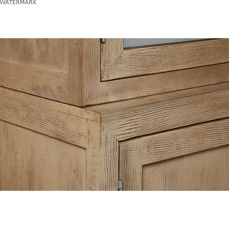 Présentoir Home ESPRIT Naturel Verre Bois de manguier 200 x 45 x 230 cm