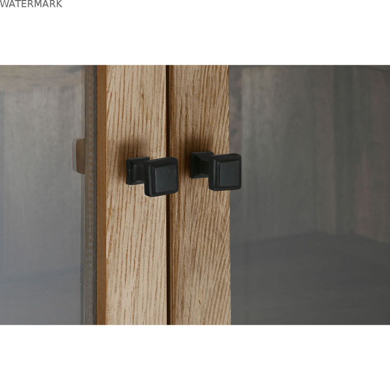 Présentoir Home ESPRIT Naturel Verre Bois de manguier 200 x 45 x 230 cm