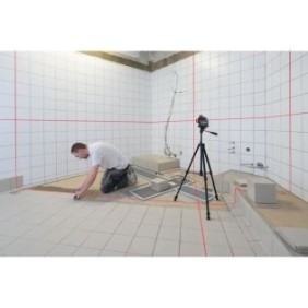 Laser lignes croix GLL 3-80 rouge (Version Piles) en coffret standard - BOSCH - 0601063S00