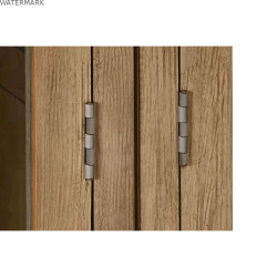 Présentoir Home ESPRIT Naturel Verre Bois de manguier 200 x 45 x 230 cm