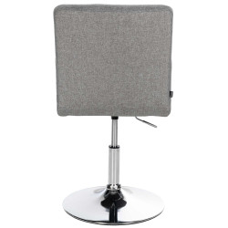 Lot de 2 chaises de salle à manger Elvas en tissu gris